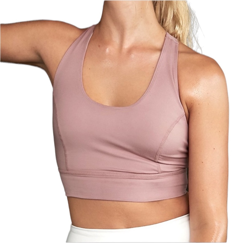 NWT Free People Movement Light Synergy Pink Criss Cross Sports bra top. Size XS